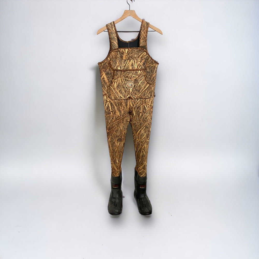 Macks Prairie Wings Camo Neoprene Hunting Fishing Bib Chest Waders Youth Size 5